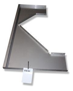 Back panel SST lh f/manure cover rod conveyor 2x350